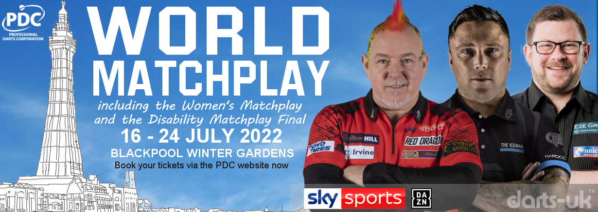 PDC World Matchplay, Blackpool, Winter Gardens July 16-24, 2022